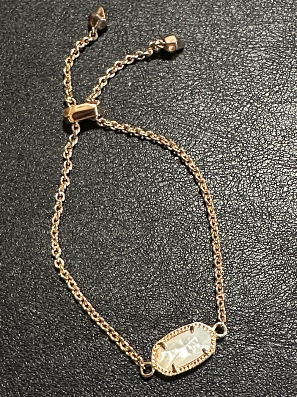 Kendra Scott Elaina 14k Rose Gold Plate Ivory MOP Bracelet